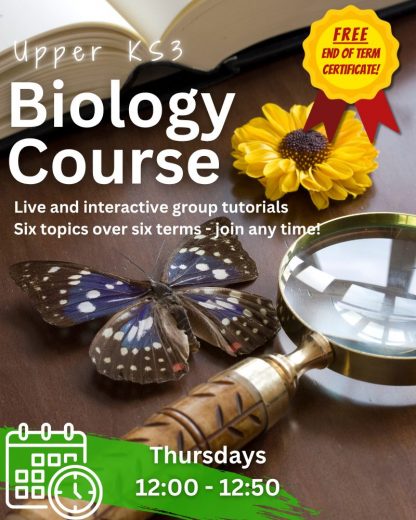Upper KS3 Biology Course Thurs 12pm
