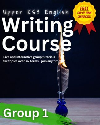 2026/27 Upper KS3 English: Writing Course (Group 1 - Tuesdays 09:30)